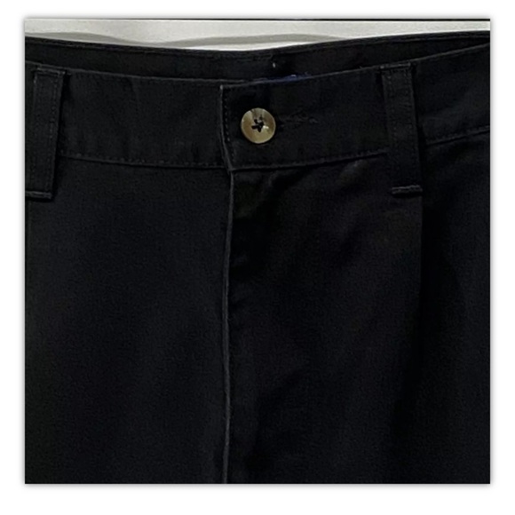 Basic Editions Men's Pants Black Dress Pants 32 X 32 Perfect Khaki Straight Leg - Picture 2 of 9